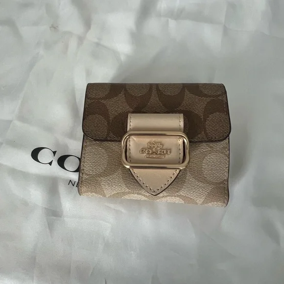 Coach Rowan Satchel BagIn Blocked Signature Canvas And Matching Wallet